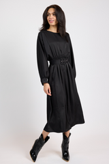 Black Mood Boost Midi Dress Midi Dress