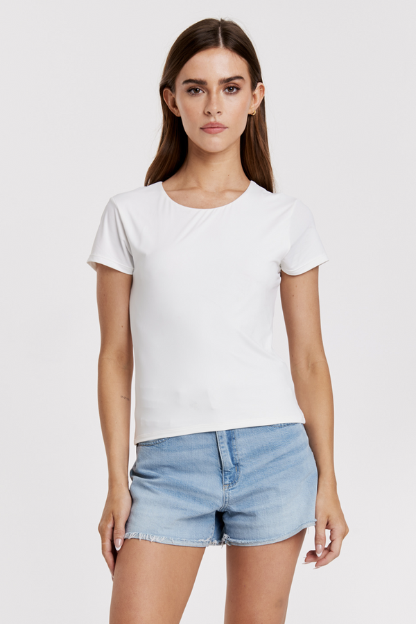 Light Gray Seema Short Sleeve Tee Tee