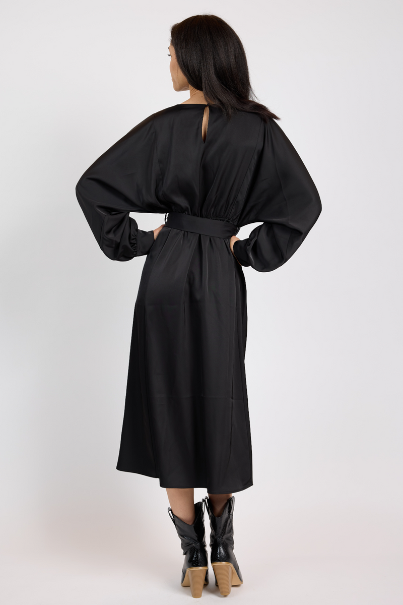 Black Mood Boost Midi Dress Midi Dress