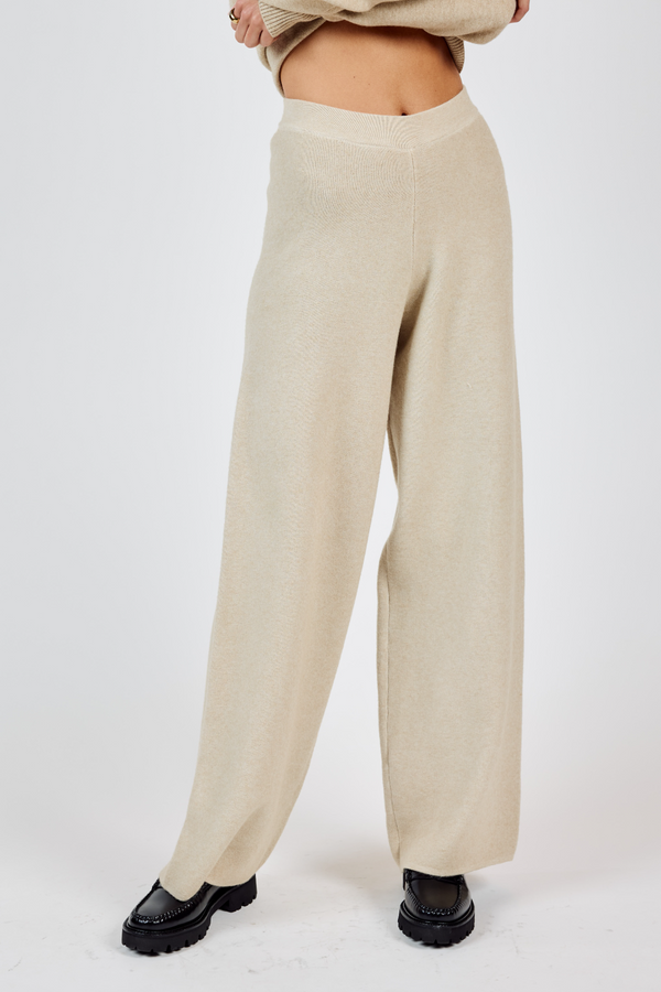 Light Gray Kelsie Knit Pants Pant