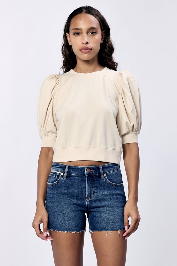 Lavender Melina Puff Sleeve Top Top