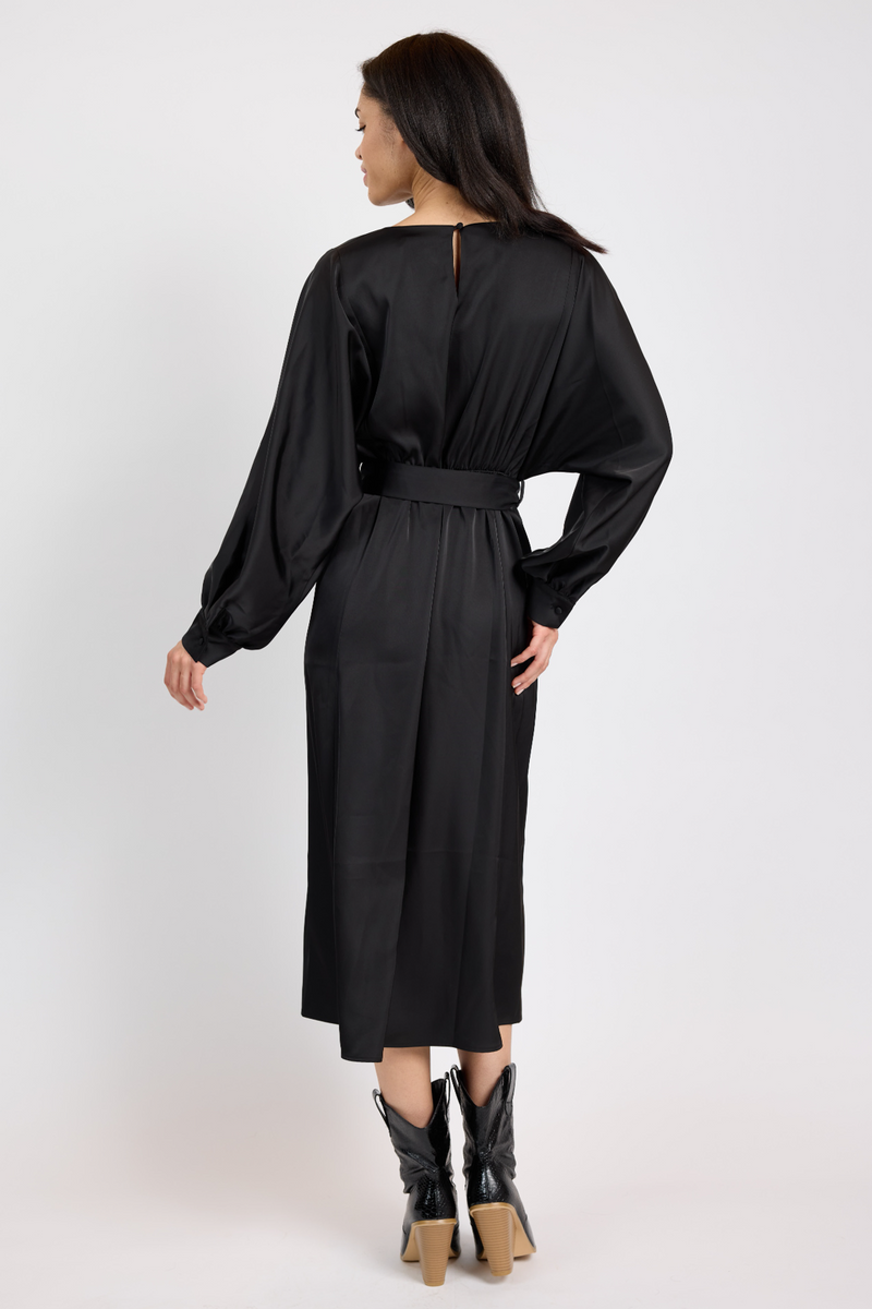 Black Mood Boost Midi Dress Midi Dress