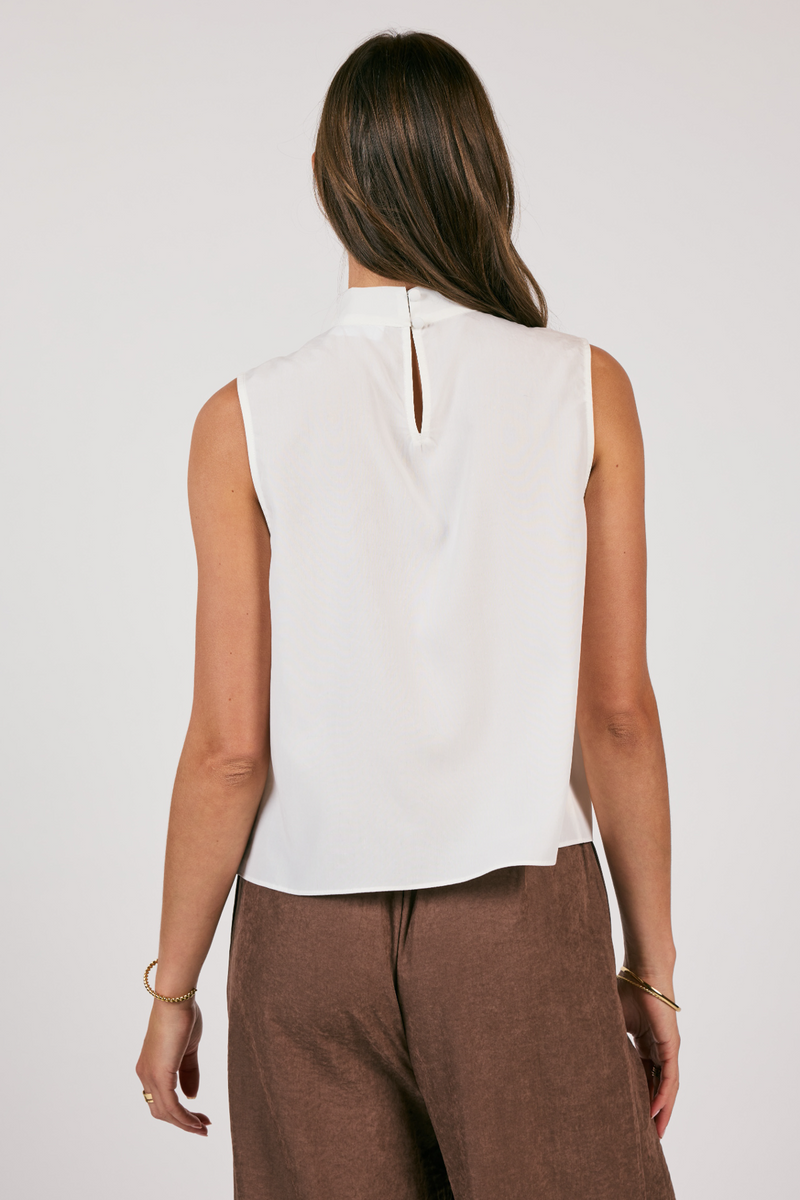 Light Gray On The Move Mock Neck Tank Tank