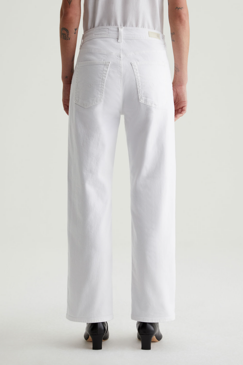 Light Gray Brinley Mid-Rise Straight | Gallery White Pant