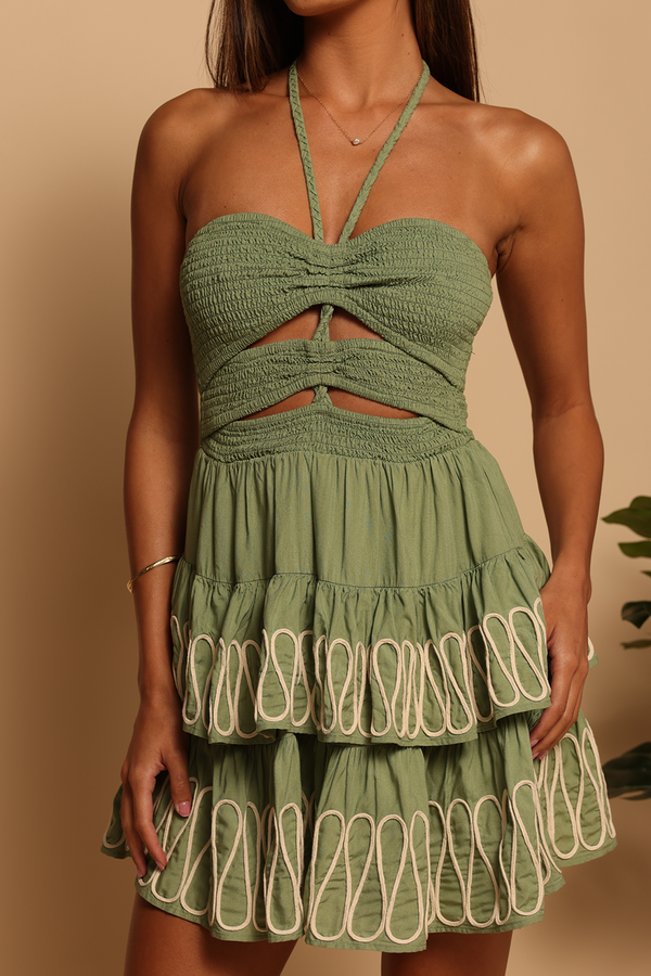 Sienna Belize Mini Dress in Green Eyes Mini Dress