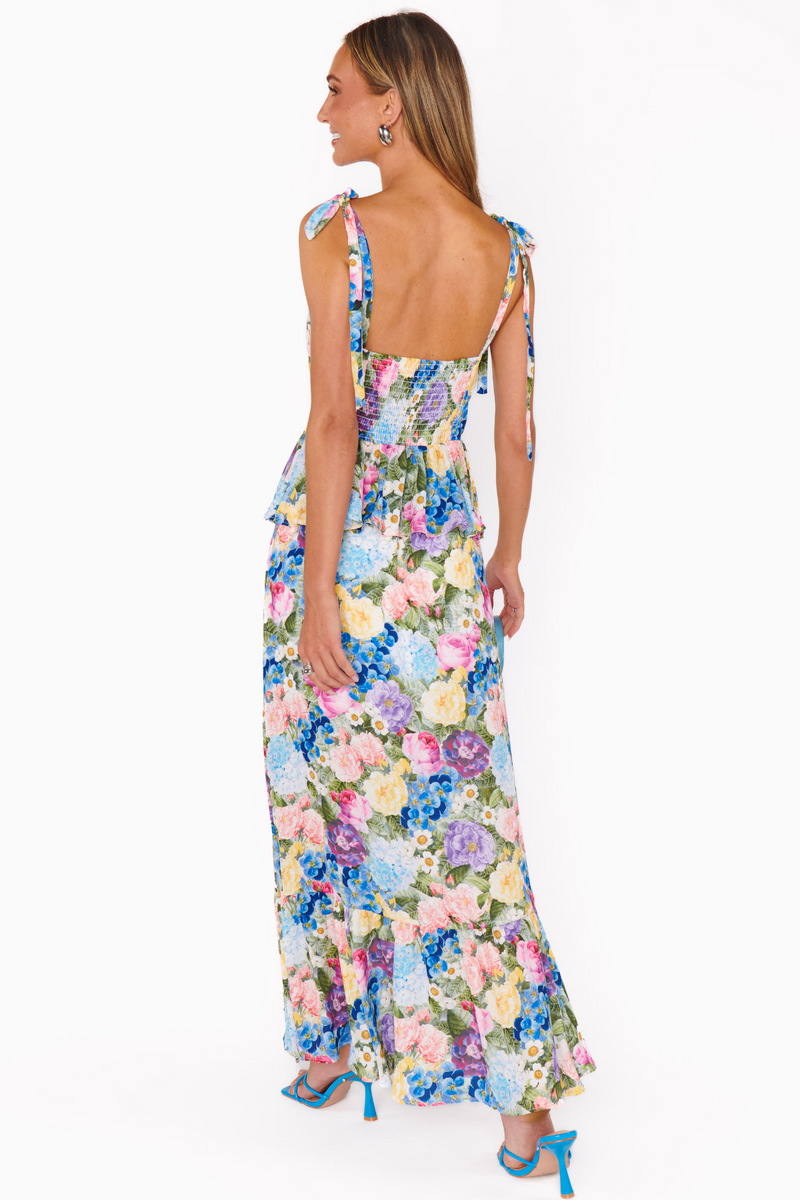 White Smoke Paxton Midi Dress in Flower Shop Midi Dress