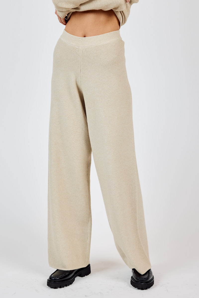 Light Gray Kelsie Knit Pants Pant