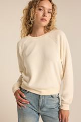 Wheat Saldana Reverse Fleece Top Shirts & Tops