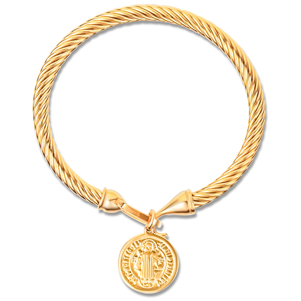 Light Goldenrod Maya Coin Bracelet